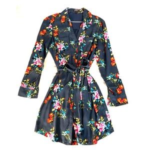 Express - The Portofino Shirt Dress Floral